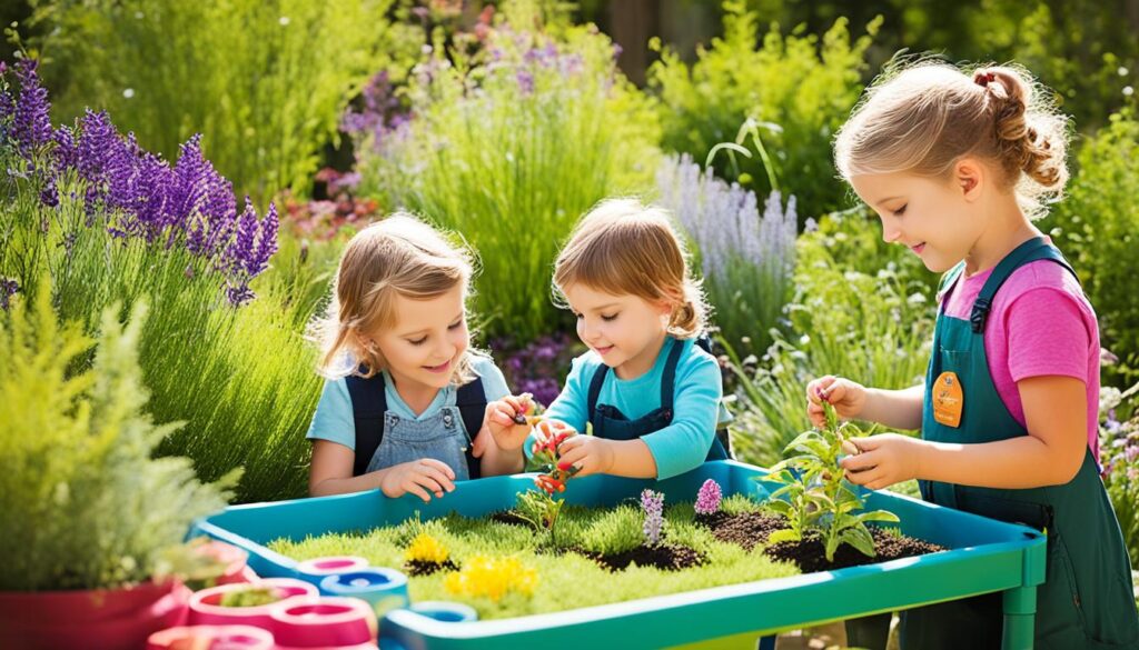 Aprendizaje sensorial en jardines educativos